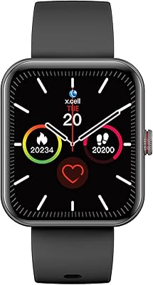 Montre intelligente xcell g5 talk pour surveiller la fréquence cardiaque/la tension artérielle/le niveau