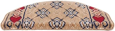 Ljjl tapis de marche d'escalier d'escalier incurvé souple auto-adhésif antidérapant réutilisable avec pliage