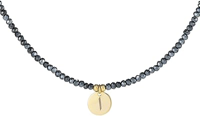 Chaîne sertie de cristaux avec pendentif avec lettres arabes pour femme de alwan