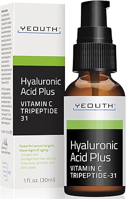 Sérum anti-âge jeunesse à la vitamine c avec acide hyaluronique et tripeptides 31