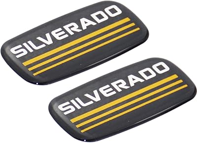 Paire de logo silverado 3d plaque de remplacement pour chevrolet silverado chevrolet silverado