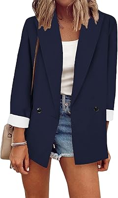Veste à motif col rond en tweed pour femme, coupe cintrée et manches