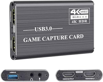 Carte d'enregistrement, 4k hdmi vers usb 3.0, cartes d'enregistrement vidéo hdmi portables hd