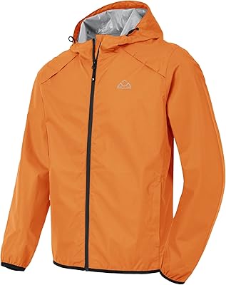 Vestes imperméables d'extérieur rdruko pour hommes, imperméables pliables légers, veste réfléchissante, veste