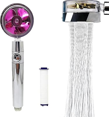 Pomme de douche à économie d'eau haute pression pomme rotative 360