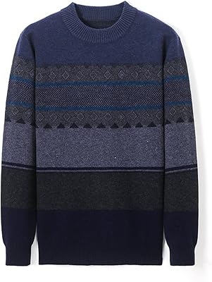 Pull pour hommes whisper pull en laine 100% épais et chaud d'hiver