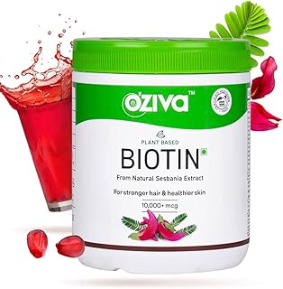 Oseva biotin vegan hair growth 10 000 mcg + avec amla pour hommes