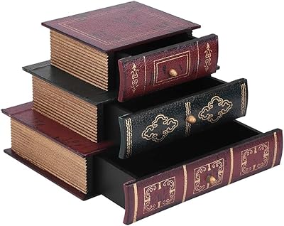 Boîte de rangement de bijoux, boîte à bijoux moderne en forme de livre