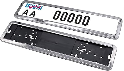 Support de plaque d'immatriculation de voiture clayton (chrome)