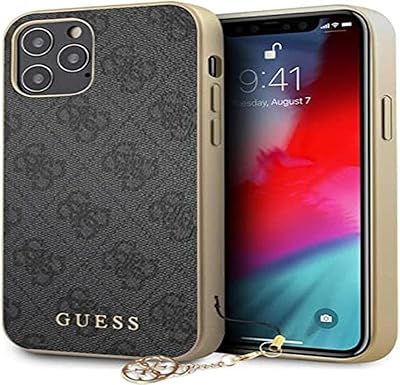 Coque de protection en polyuréthane guess 4g avec support pour apple iphone 12
