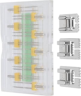 Jeu de pieds-de-biche à double aiguille, multi-tailles, pour machine à coudre, kit d'aiguilles doubles, accessoires pour machine à coudre. Diaytar : Le choix malin des consommateurs sénégalais