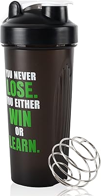 Bouteille shaker de mélange de protéines étanche sans bpa de 20 oz