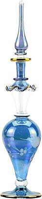 Nile cart grande bouteille de parfum égyptienne de 9". centre de table