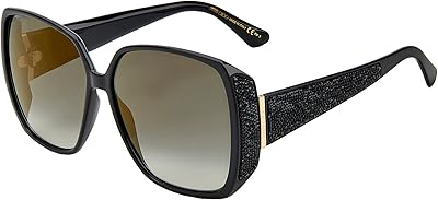 Lunettes de soleil cloe s jimmy choo pour femmes noir 62 62