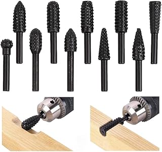 Ensemble de forets rotatifs en carbure de tungstène thf 1/4 pouces, ensemble d'outils