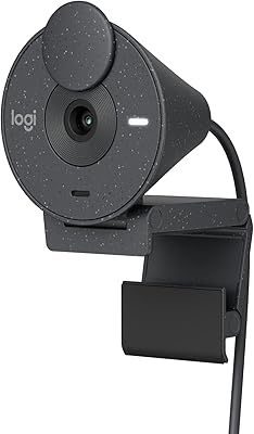 Webcam logitech brio 300 fhd avec obturateur de confidentialité micro à