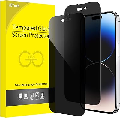 Ji tech protection d'écran complète pour iphone 14 pro 6,1 pouces, film