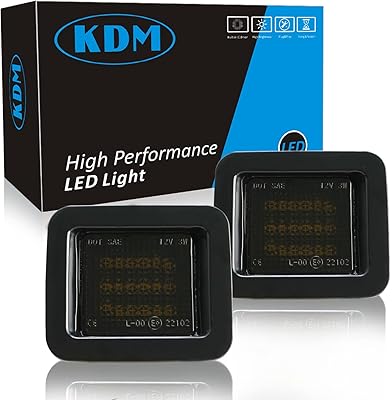 Kdm feux de plaque d'immatriculation led adaptés pour ford f150 2015-2020 f-150 pickup