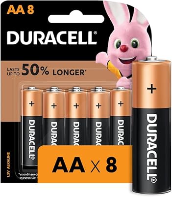 Piles alcalines aa duracell lr6 / mn1500 1,5 v avec 50 %