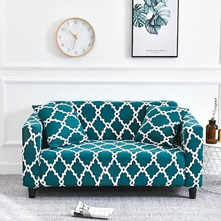 Mofish housse de canapé élastique motif imprimé avec taie d'oreiller 1-2-3-4 places, housse
