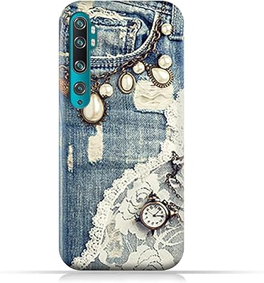 Housse de protection amc design en silicone et tpu avec motif jeans tendance