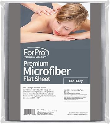 Drap plat en microfibre 4pro premium, ultra léger, résistant aux taches et aux