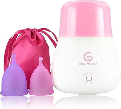 Ensemble de coupes menstruelles rosa roja® + cuiseur vapeur - tout ce dont