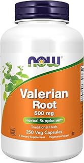 Maintenant supplément de racine de valériane (valeriana officinalis) 500 mg, supplément à base