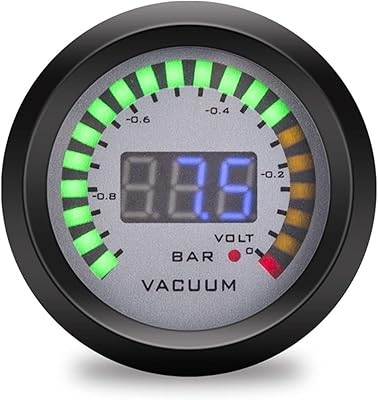 Jauge à vide numérique dorée 2" 52 mm avec fonction de tension