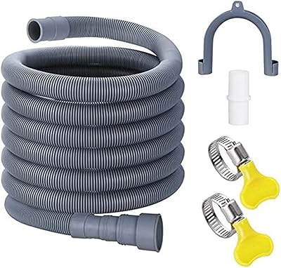 Tuyau de remplacement pour lave-vaisselle 3m, tuyau de vidange flexible ondulé pour machine