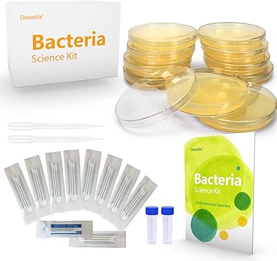 Kit scientifique sur les bactéries onnitella boîtes de pétri avec kit