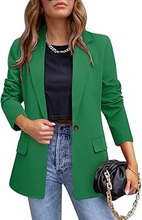 Veste blazer décontractée de qualité crizzed pour femme à manches longues et devant