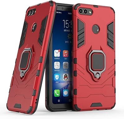 Coque de protection rigide antichoc avec anneau en métal et béquille compatible