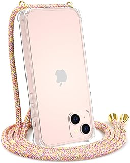 Coque pour téléphone portable karoki cross compatible avec iphone 13 avec cordon