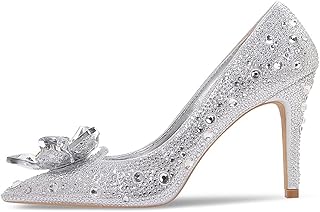 Escarpins de mariage à talons hauts et bout pointu pour femmes, élégants, à