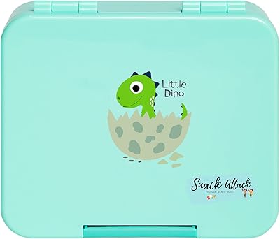 Boîte à lunch bento kashmir aqua mini snack pour enfants fabriquée en matériau