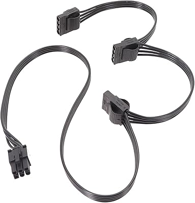 Câble de connecteur droit oushengsi 6 broches vers trois ide pour seax-1050xm2 ss660/760/860xp2 x-650km3 cordon d'alimentation d'ordinateur pvc. Diaytar Sénégal : Le choix, la qualité, l'économie réunis