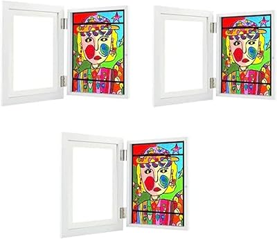 Cadre d'art pour enfants 3 pièces avec ouverture frontale a4 cadre