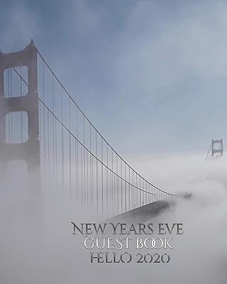 Livre d'or vierge du golden gate bridge du réveillon du nouvel an