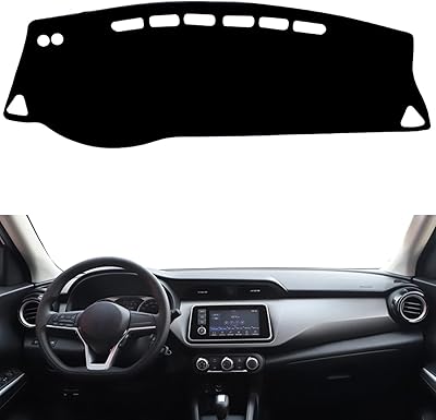 Couvercle de tableau de bord qb luxia compatible avec nissan kicks 2016 2017