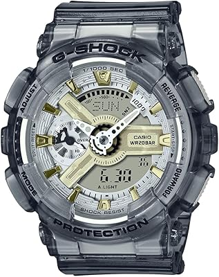 Montre analogique-numérique g-shock pour femme avec cadran doré et bracelet en résine gma-s110gs-8adr