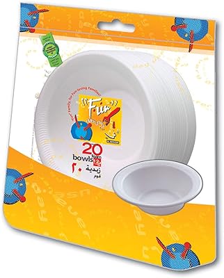 Contenants alimentaires jetables en mousse de polystyrène fun every i, 12 oz, paquet