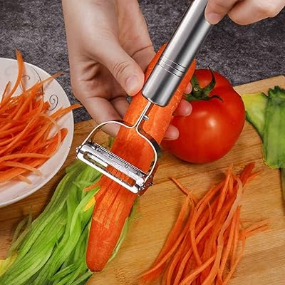 Ensemble éplucheur de cuisine multi-usages talin pour fruits et légumes, éplucheur en acier