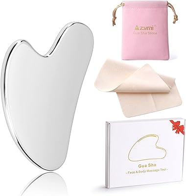 Masseur gua sha en acier inoxydable, outil de sculpture des muscles du visage