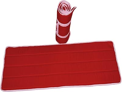 Matelas pliable i-bed home, rouge, taille 65*180*3 cm