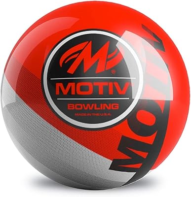 Boule de bowling de secours motif velocity - rouge/gris 10 lbs
