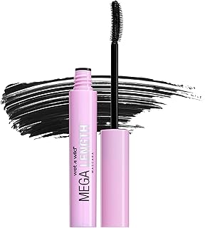 Mascara imperméable wet n wild mega longueur mega lite, noir foncé, 6 g