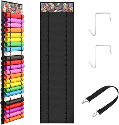 Support de rouleau de vinyle 48 espaces de rangement colorés organisateur en vinyle