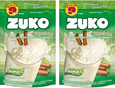 Boisson en poudre instantanée zuko horchata | pack familial | pas de sucre