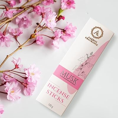 Bâtons d'encens masala naturels de luxe akriti paquet de 100 grammes (musc)..